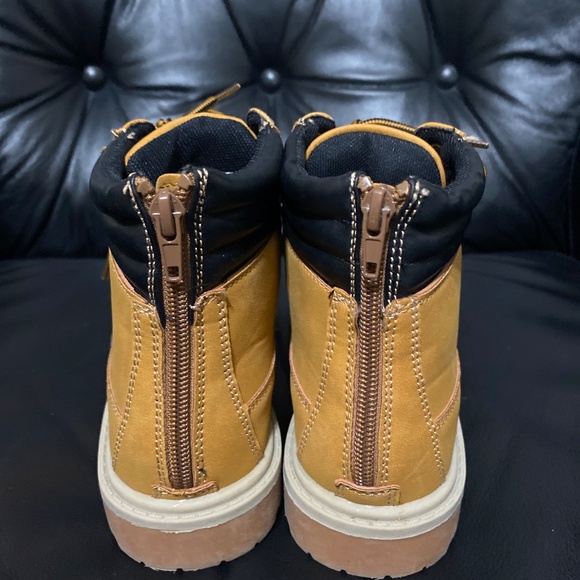 Urban Groove short hip hop dance boots lace up 7 Mens 5 ankle 5.5” tan brown - Picture 4 of 9